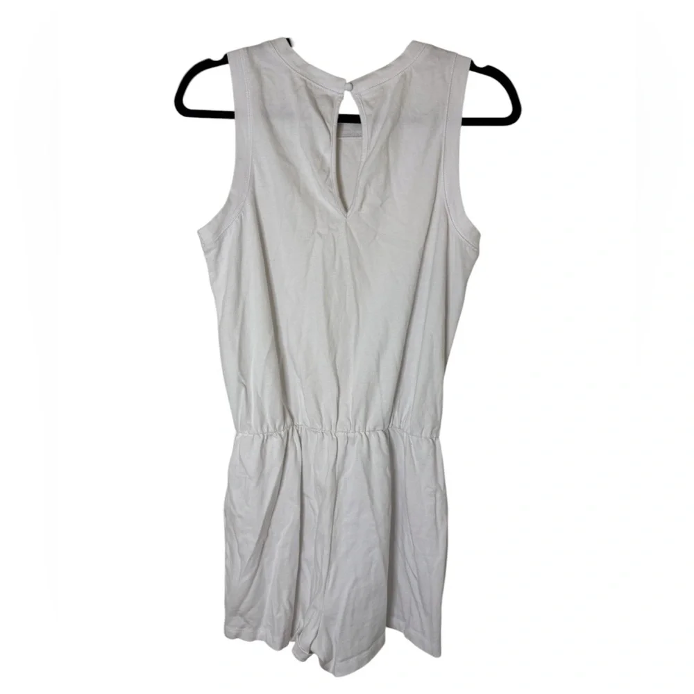 Z Supply Classic White Tank Romper - Picture 3 of 4